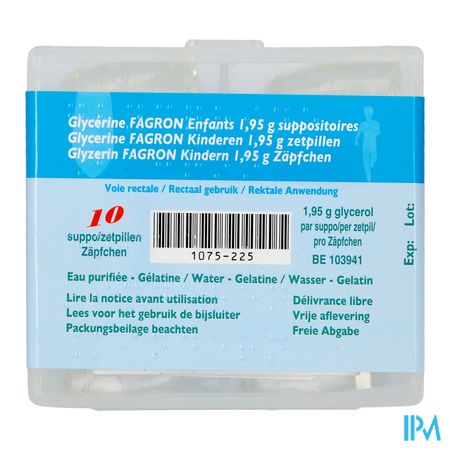 Glycerine Suppo Kind 10 Fag - Afbeelding 3