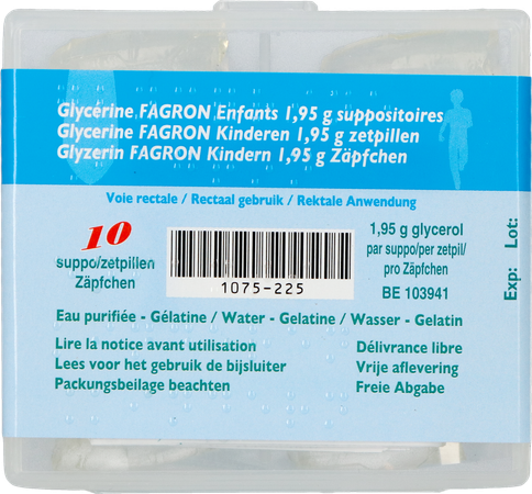 Glycerine Suppo Kind 10 Fag - Afbeelding 5