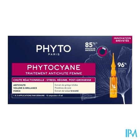 Phytocyane Traitement Chute Reactionnel. Amp12x5ml - Afbeelding 3