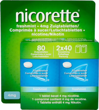 Nicorette Freshmint 4mg Zuigtabl Z/suiker 80 Nf - Afbeelding 5