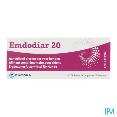 Emdodiar 20 Aanvullend Diervoed. Hond Comp 10 - Afbeelding 2
