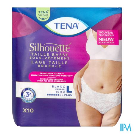 Tena Silhouette Plus Blanc Lage Taille l 10 780123 - Afbeelding 2