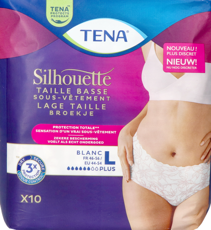 Tena Silhouette Plus Blanc Lage Taille l 10 780123 - Afbeelding 3