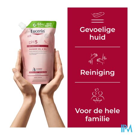 Eucerin Ph5 Douchegel Olie Navulling 400ml - Afbeelding 5