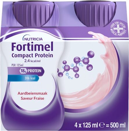 Fortimel Compact Protein 2.4kcal Aardbei 4x125ml - Afbeelding 13