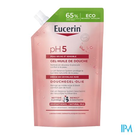 Eucerin Ph5 Douchegel Olie Navulling 400ml - Afbeelding 2