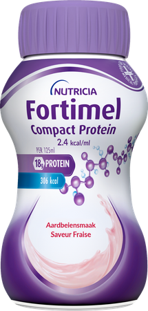 Fortimel Compact Protein 2.4kcal Aardbei 4x125ml - Afbeelding 12