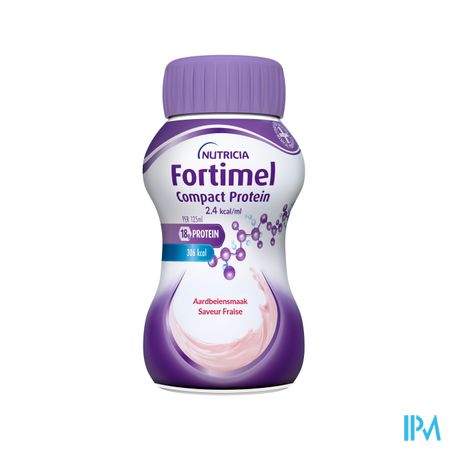 Fortimel Compact Protein 2.4kcal Aardbei 4x125ml - Afbeelding 6