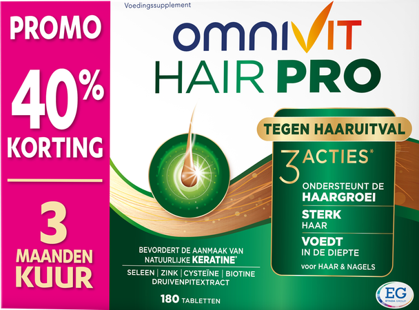Omnivit Hair Pro Nutri Repair Comp 120+120 Promo - Afbeelding 5