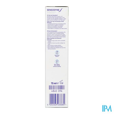 Sensodyne Gentle Withening Tandpasta Tube 75ml Nf - Afbeelding 6
