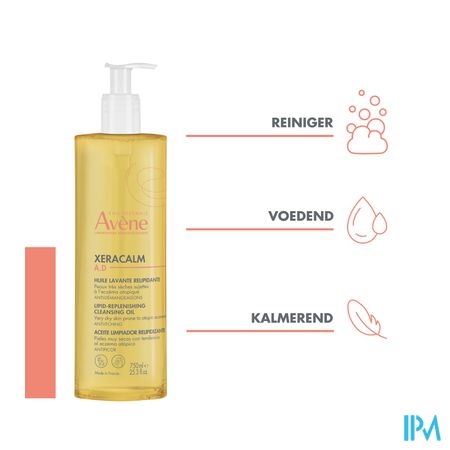 Avene Xeracalm A.d. Wasolie Relipiderend 750ml - Afbeelding 2