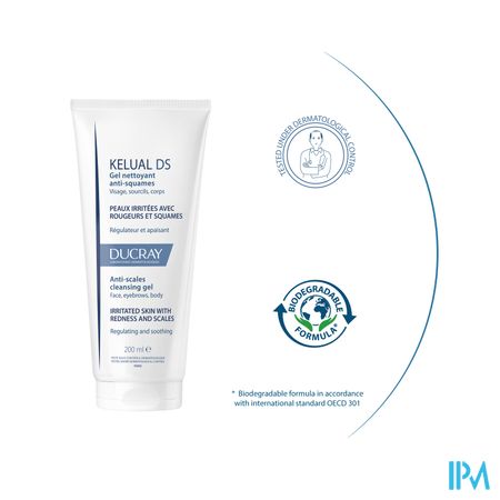 Ducray Kelual Ds Reinigingsgel A/schilfers200ml Nf - Afbeelding 4