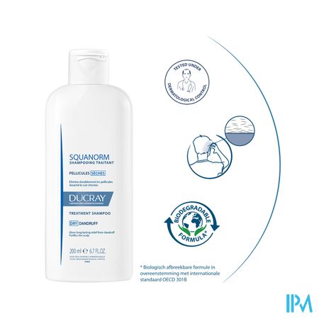 Ducray Squanorm Sh Droge Schilfers 200ml - Afbeelding 14