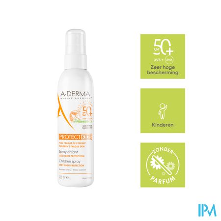 Aderma Protect Spray Kind Spf50+ 200ml - Afbeelding 5