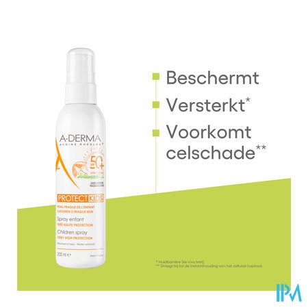 Aderma Protect Spray Kind Spf50+ 200ml - Afbeelding 6