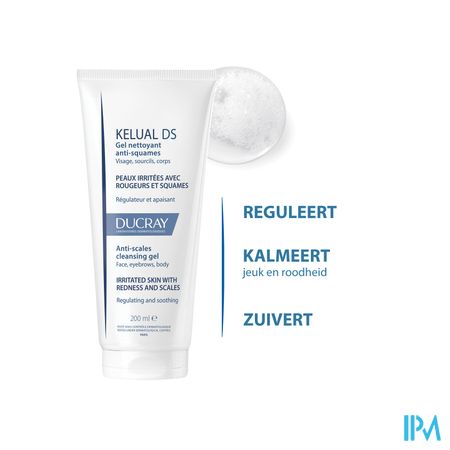 Ducray Kelual Ds Reinigingsgel A/schilfers200ml Nf - Afbeelding 5