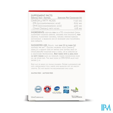 UnoCardio X2 Softgels 60 - Afbeelding 4
