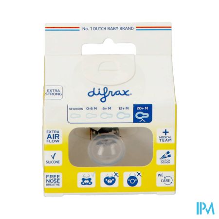 Difrax Fopspeen Natural 20m+ Chocolate Lines - Afbeelding 2