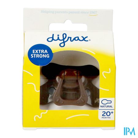 Difrax Fopspeen Natural 20m+ Chocolate Lines - Afbeelding 3