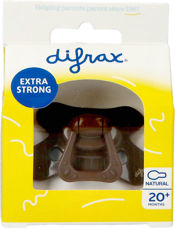 Difrax Fopspeen Natural 20m+ Chocolate Lines - Afbeelding 5