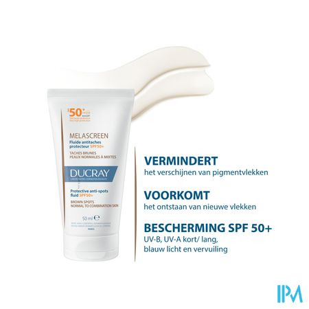 Ducray Melascreen Fluide A/pigmentvlek Spf50+ 50ml - Afbeelding 11