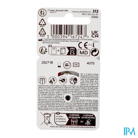 Duracell Easytab Hoorbatterij Da312 6 Bruin - Afbeelding 8