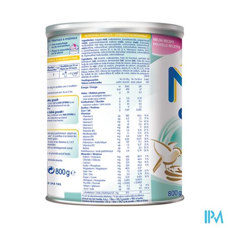 Nan Optipro 3 +1jaar Groeimelk Pdr 800g - Afbeelding 5