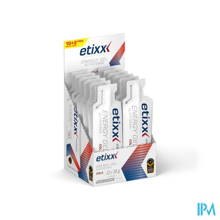 Etixx Nutritional Energy Gel Cola 12x38g - Afbeelding 2